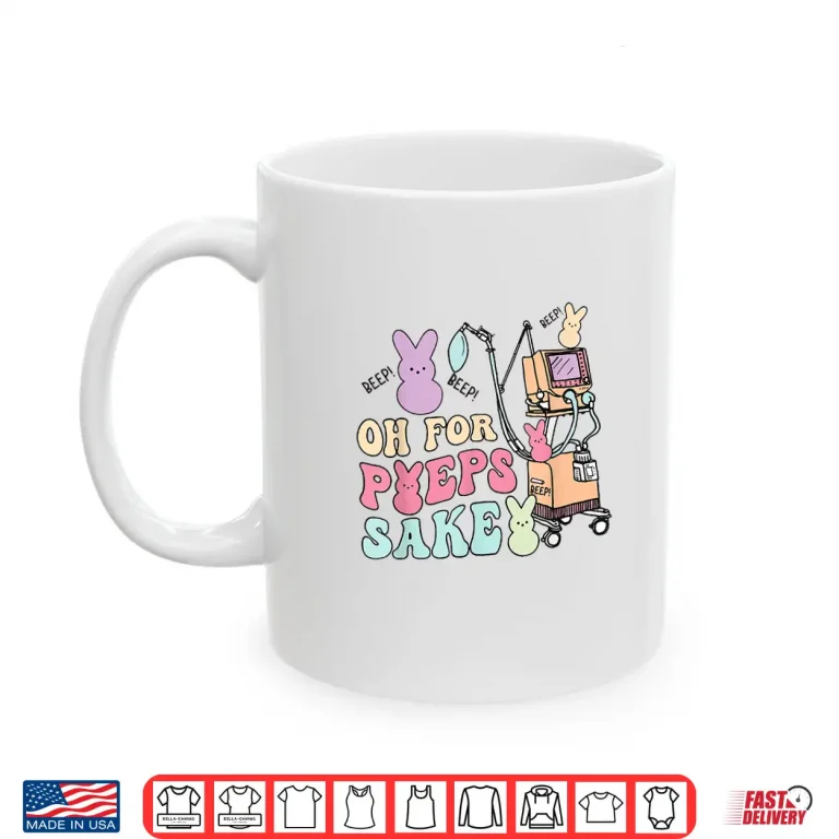 Mug Nurse Easter Med Surg ICU Peds Picu Nurse Spring IV Pump Shirt
