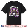 Purple Up For Military Kids Month Military Child Rainbow Shirt