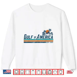 Sweatshirt Retro Gulf Of USA America Est 2025 American Flag Gulf Mexico Shirt
