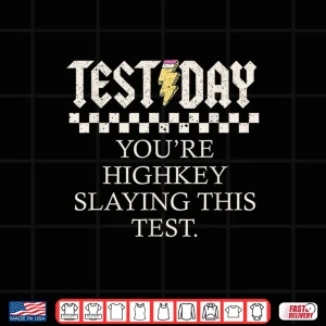 Design Staar State Testing Day Youre Highkey Slaying This Test Shirt