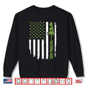 Us American Flag With Pine Tree For Protect National Parks Shirt 2 Sweatshirt US american flag with pine tree for protect national parks Shirt