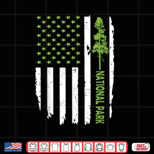 Us American Flag With Pine Tree For Protect National Parks Shirt 4 Design US american flag with pine tree for protect national parks Shirt