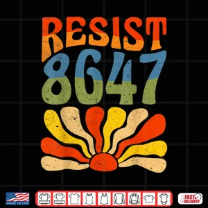 Design Vintage 86 47 Resist Flower Women President Shirt