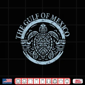 Design Vintage Gulf Of Mexico Turtle Shirt