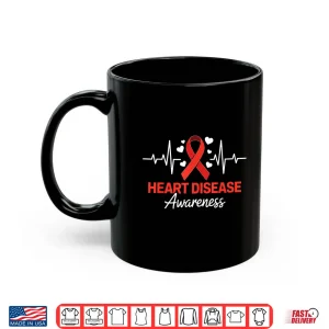 Mug In February We Wear Red Chd Heart Ribbon Women Men Kids Shirt