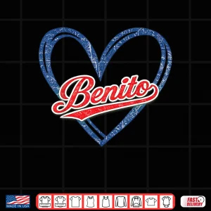 Design Vintage Benito High School Spirit Go Benito Love Shirt