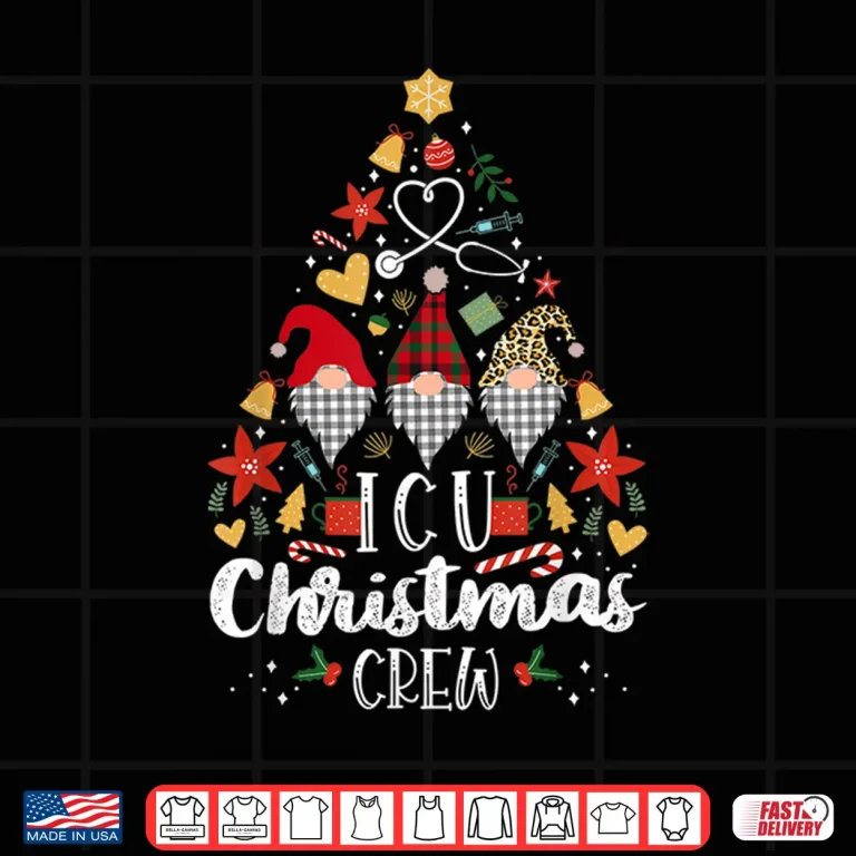Design Christmas Nicu Crew Nurse Doctor Tech Neonatal Icu Squad Shirt