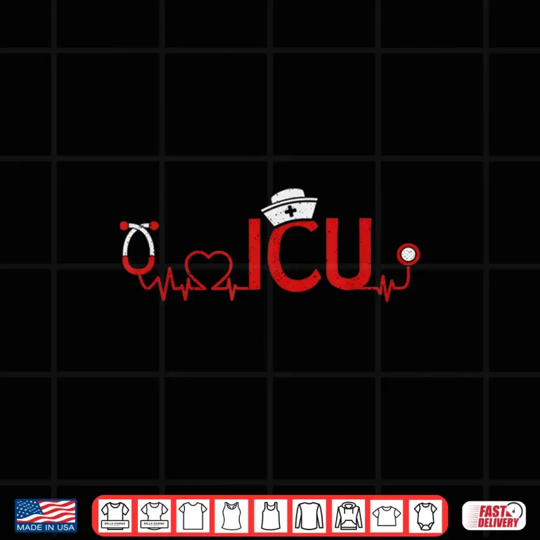 Design Icu Nurse Heartbeat Intensive Care Unit Nursing Nurses Week Shirt