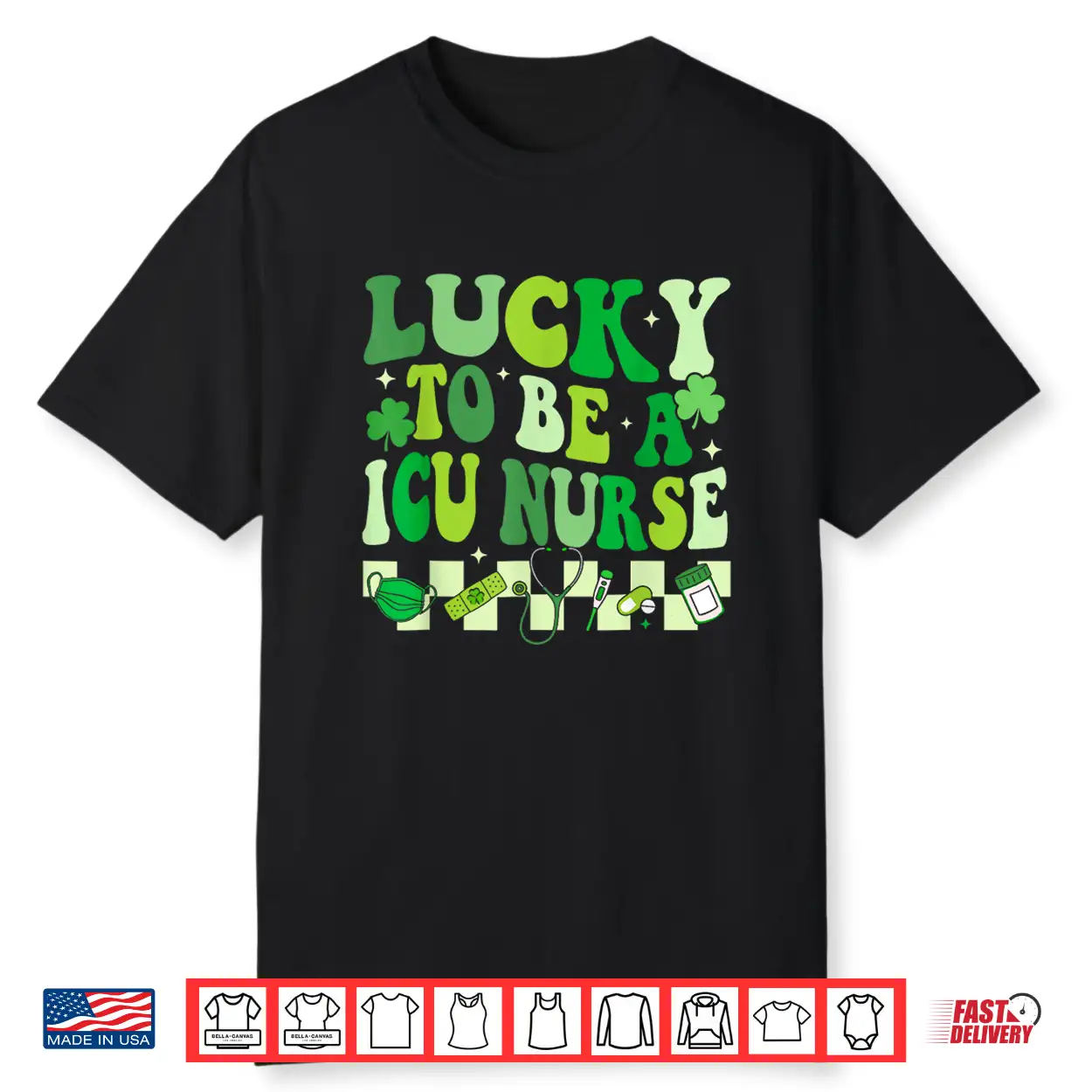 Lucky To Be A Icu Nurse St Patrick’S Day Nicu Nurse Scrub Shirt Lucky To Be A Icu Nurse St Patrick’S Day Nicu Nurse Scrub Shirt