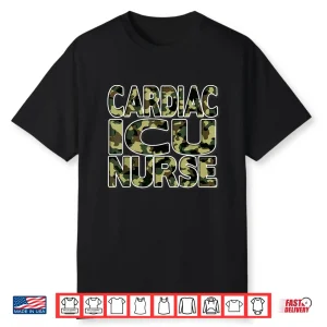Nurses Camouflage Camo Cardiac Icu Nurse Shirt