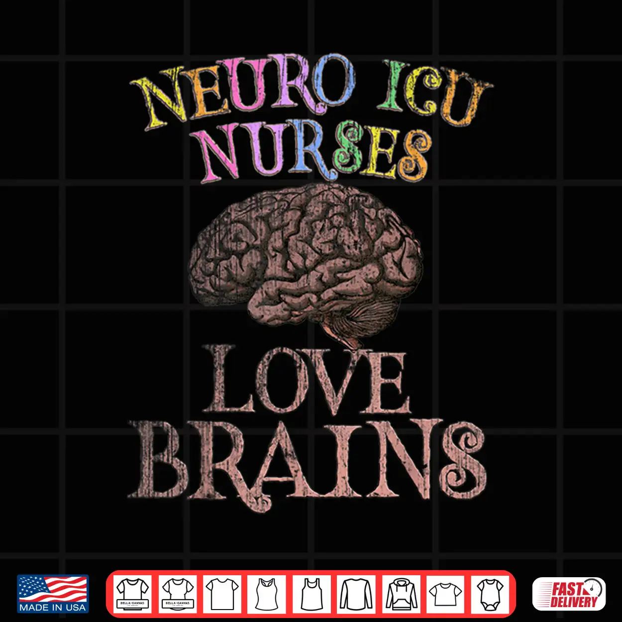 Retro Neuro Icu Nurses Love Brains This Is My Scary Patient Shirt Retro Neuro Icu Nurses Love Brains This Is My Scary Patient Shirt