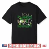 Womens Icu Nurses Love Shenanigans St Patricks Day Gnome Leopard Shirt