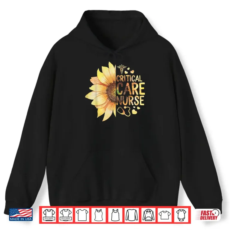 Hoodie Critical Care Nurse Icu Nurses Week Intensive Care Graduate Shirt 1