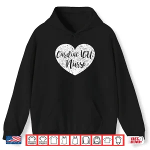 Hoodie Cardiac Icu Nurse Heart Apparel Cute Nurses Design Shirt 1