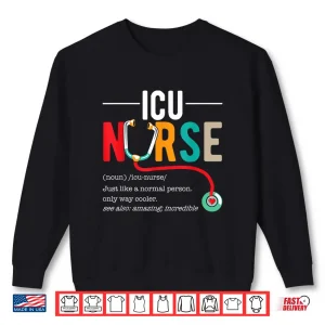 Sweatshirt Icu Nurse Specialist Nursing Stethoscope Critical Care Shirt 1