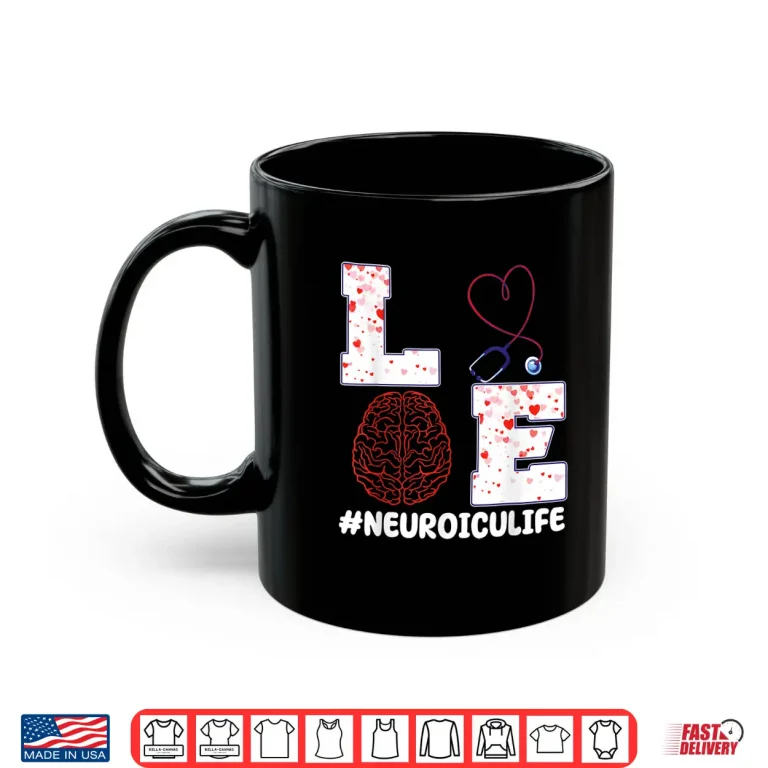 Mug Neuro Icu ValentineS Day Outfit Intensive Care Unit Nurses Shirt 1