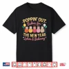 Groovy Happy New Year Labor And Delivery L&D Nurse Fireworks Shirt
