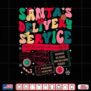 Design Christmas SantaS Delivery Service LD Labor Delivery Nurse Shirt 1