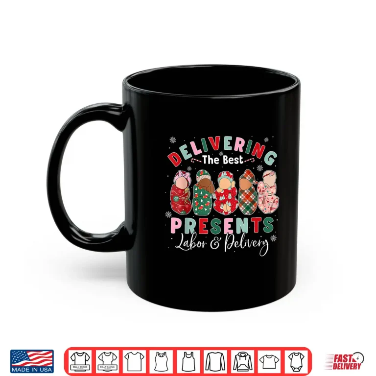 Mug Delivering The Best Presents Labor Delivery Nurse Christmas Shirt 1