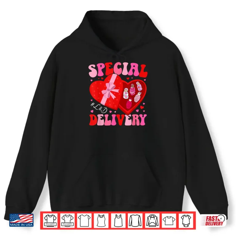 Hoodie LD Nurse Valentines Day Labor And Delivery Nurse Valentine Shirt 1