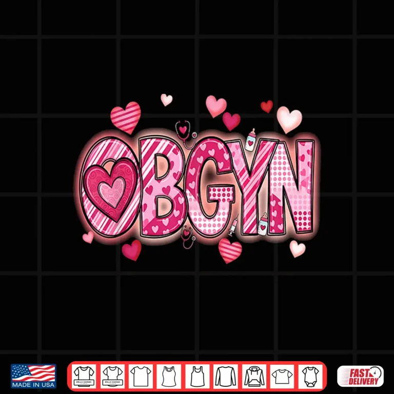 Design LD Obstetrics Heart Nurse Obgyn Valentines Day Gynecology Shirt 1
