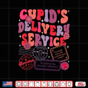 Design Nurse Valentine CupidS Delivery Service Labor And Delivery Shirt