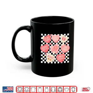 Mug Valentine LD Nurse Hearts Xoxo Baby Girl Women Checkered Shirt 1