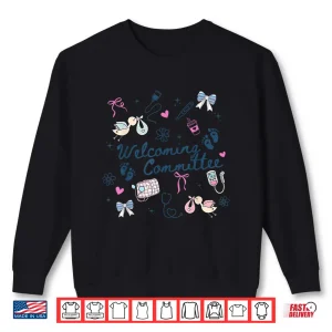 Sweatshirt Welcoming Committee Labor And Delivery Nurse Ob Coquette Bow Shirt 1