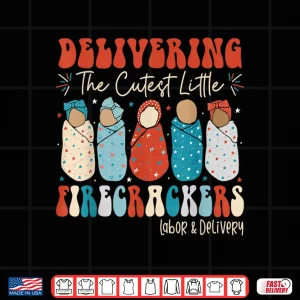 Design 4Th Of July Labor And Delivery LD Nurse Independence Day Shirt