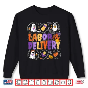 Sweatshirt Cute Halloween Labor And Delivery Nurse Halloween LD Nurse Shirt