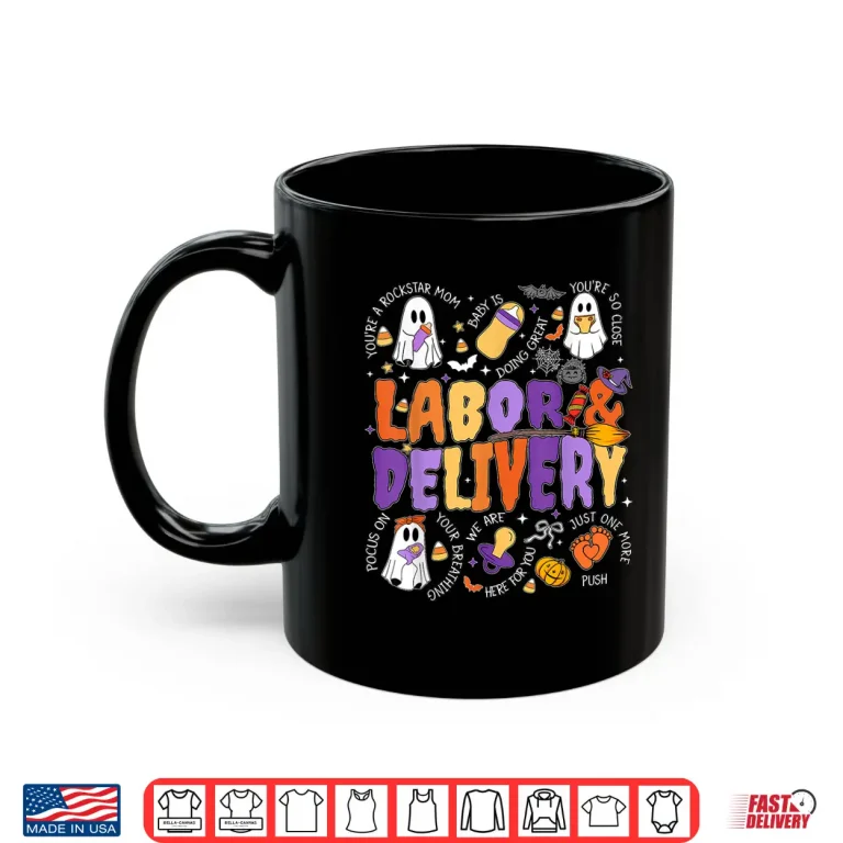 Mug Cute Halloween Labor And Delivery Nurse Halloween LD Nurse Shirt