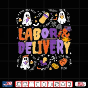 Design Cute Halloween Labor And Delivery Nurse Halloween LD Nurse Shirt