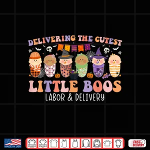 Design Delivering The Cutest Boos Labor Delivery Nurse Halloween Shirt