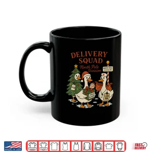 Mug Delivery Squad Labor And Delivery Nurse Christmas Goose Ob Shirt