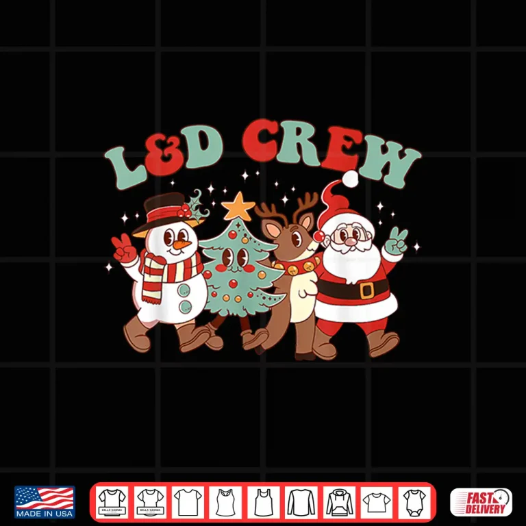 Design LD Crew Labor And Delivery Nurse Christmas Hospital Party Shirt