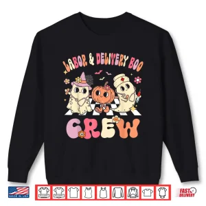 Sweatshirt Labor Delivery Boo Crew Funny Halloween Costume LD Nurse Shirt