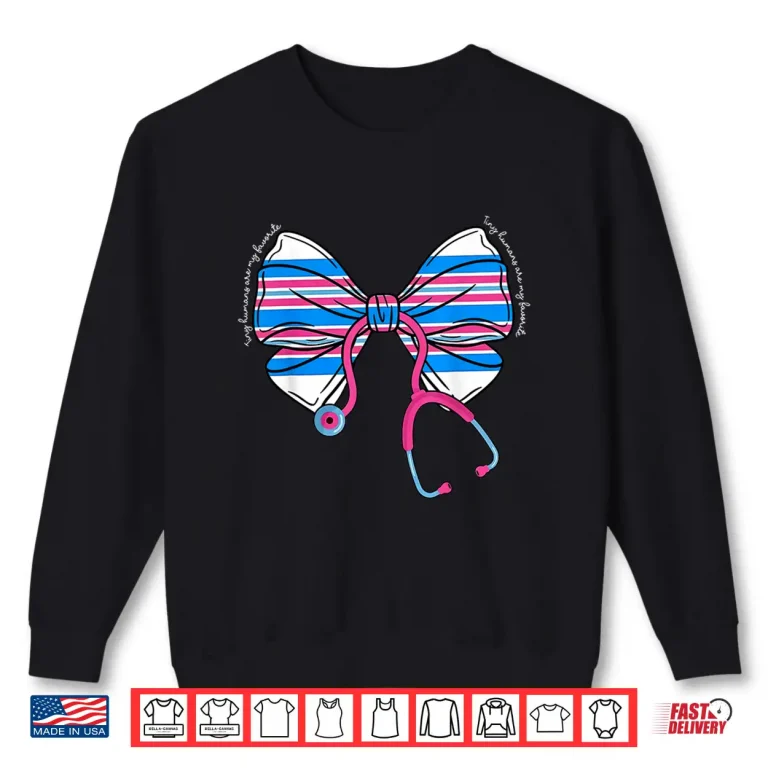 Sweatshirt Labor And Delivery Nurse Coquette Stethoscope Baby Blanket Shirt