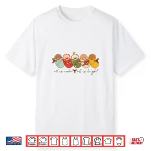 All Is Calm All Is Bright Nicu Christmas For Mother Baby Shirt