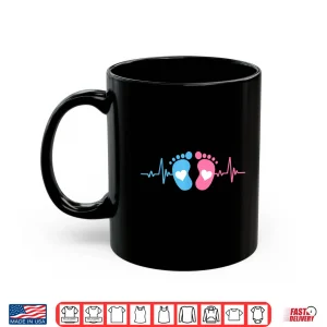 Mug Cute Baby Tiny Humans Heartbeat Labor And Delivery LD Nurse Shirt