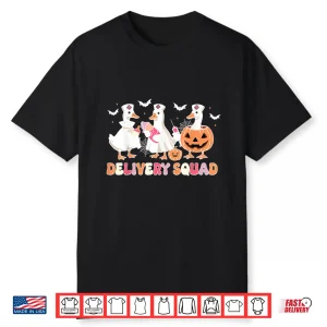 Delivery Squad Halloween Goose Spooky Labor Delivery Nurse Shirt