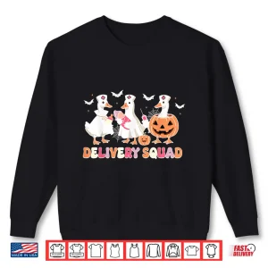 Sweatshirt Delivery Squad Halloween Goose Spooky Labor Delivery Nurse Shirt