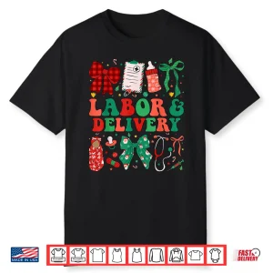 Labor And Delivery Nurse Christmas L&D Nursing Xmas Shirt