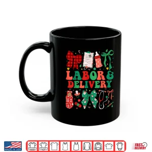 Mug Labor And Delivery Nurse Christmas LD Nursing Xmas Shirt