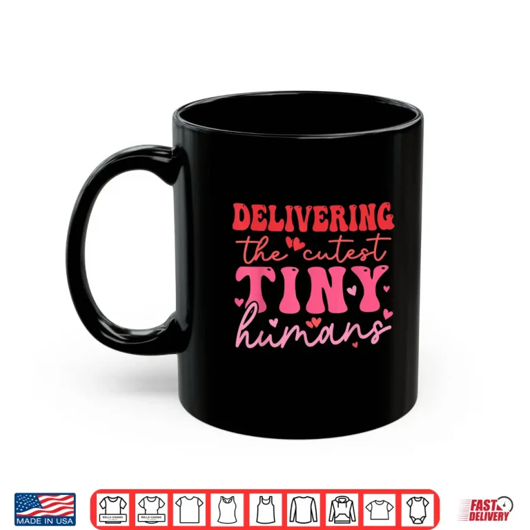 Mug Labor And Delivery Nurse ValentineS Day Groovy LD Nurse Shirt