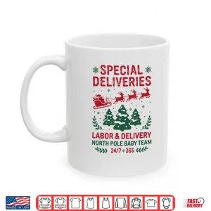 Mug Special Deliveries Labor And Delivery Baby Nurse Christmas Shirt