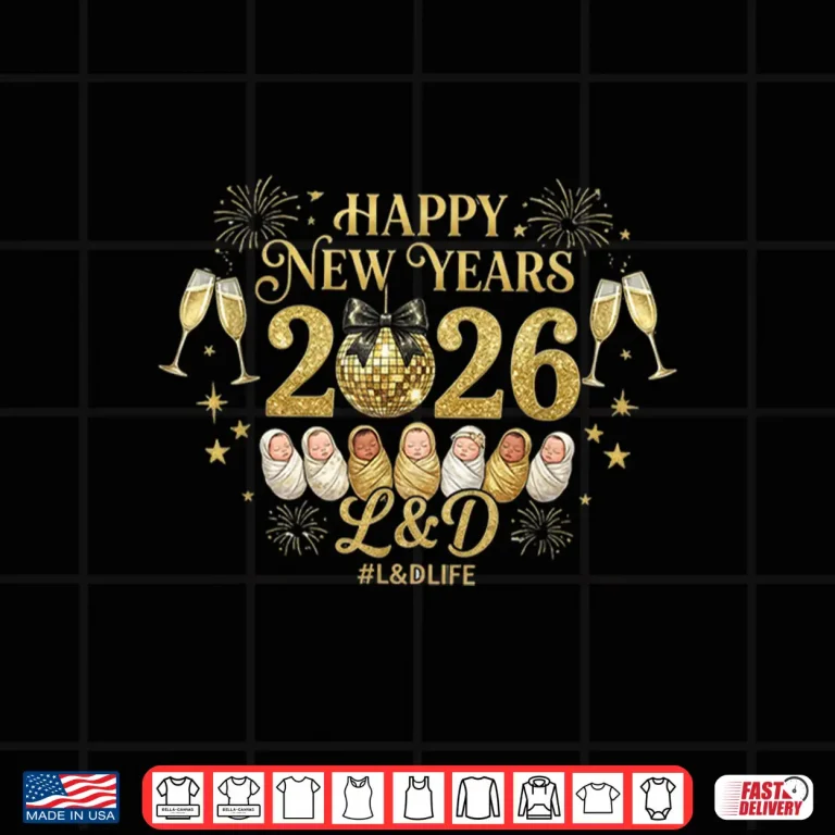 Design Happy New Year 2026 LD Nurse Labor Delivery Party Crew Shirt