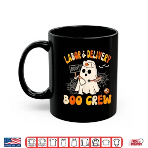 Mug Labor Delivery Boo Crew Funny LD Nurse Halloween Shirt