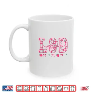 Mug Labor And Delivery Coquette Bow Work LD Nurse Strawberry Shirt