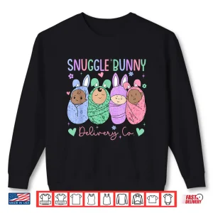 Sweatshirt Snuggle Bunny Delivery Co Easter LD Nurse Mother Baby Nurse Shirt
