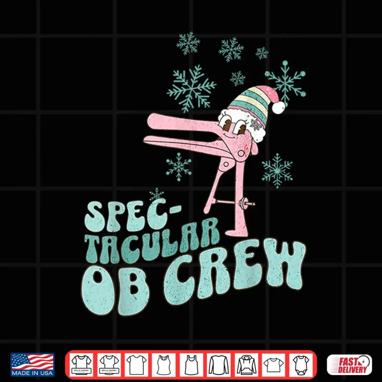 Design Spectacular Ob Crew Speculum Hat Santa Christmas Obgyn Nurse Shirt